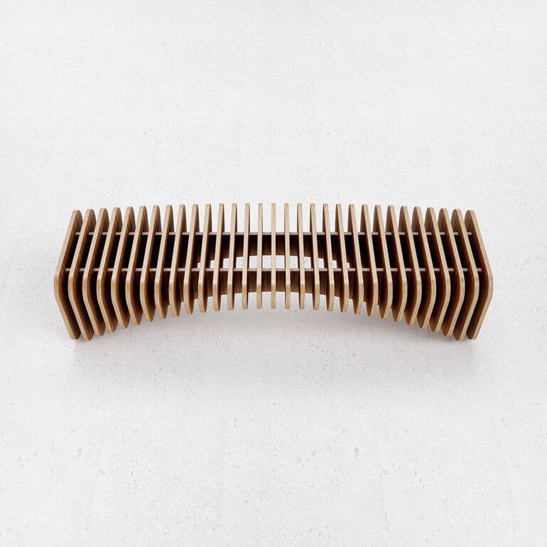 طرح فایل AI طرح نیمکت پارامتریک مناسب برای استفاده در دستگاه های cnc چوب و cnc لیزر - laser cut parametric bench design ai file