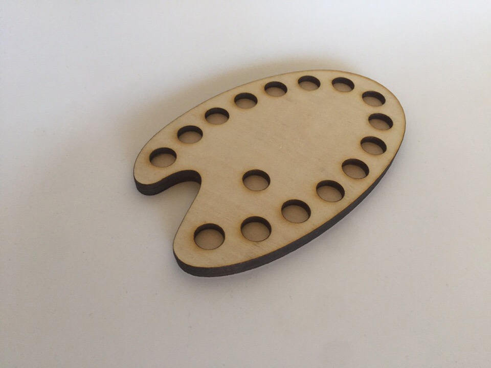طرح پالت نخ دندان مناسب برای استفاده در دستگاه های cnc چوب و cnc لیزر - laser cut floss palette cdr file