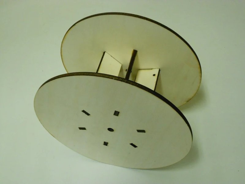 طرح قرقره فیلامنت مناسب برای استفاده در دستگاه های cnc چوب و cnc لیزر - laser cut filament spool