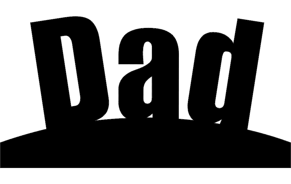 طرح پدر ۲ مناسب برای استفاده در دستگاه های cnc چوب و cnc لیزر - dad 2 dxf file