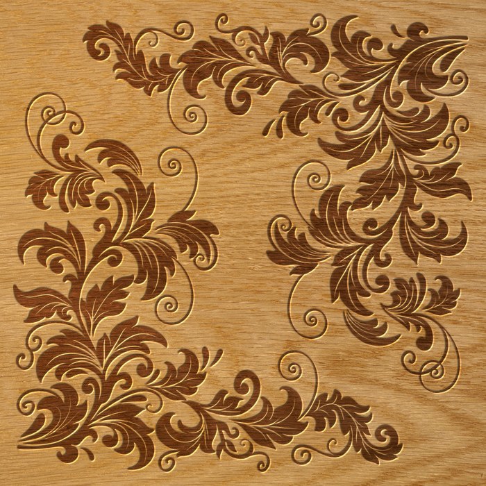 طرح و نقش زینتی مناسب برای استفاده در دستگاه های cnc چوب و cnc لیزر - ornament pattern cdr file