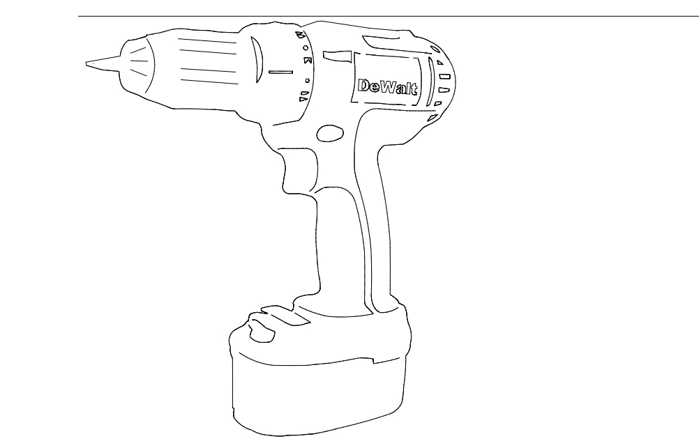 طرح دریل بدون سیم مناسب برای استفاده در دستگاه های cnc چوب و cnc لیزر - cord less drill dxf file