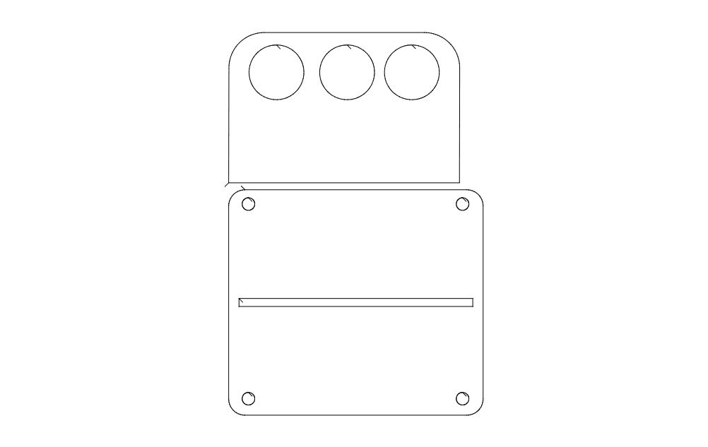 طرح براکت بالابر موتور cp مناسب برای استفاده در دستگاه های cnc چوب و cnc لیزر - engine lift bracket cp dxf file