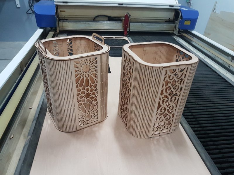 طرح جا مدادی تزئینی مناسب برای استفاده در دستگاه های cnc چوب و cnc لیزر - laser cut decorative pencil holder