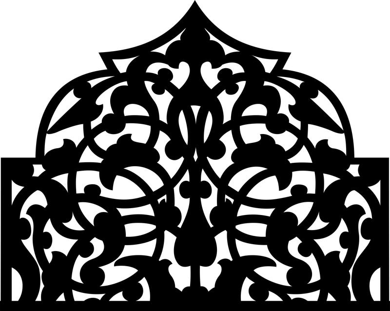 طرح فایل وکتور طرح و نقش زینتی عربی مناسب برای استفاده در دستگاه های cnc چوب و cnc لیزر - arabic ornament pattern vector cdr file