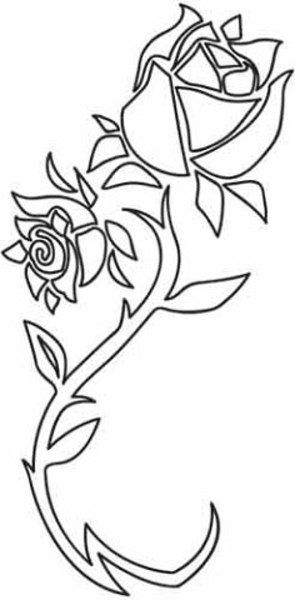 طرح انتزاعی گل رز مناسب برای استفاده در دستگاه های cnc چوب و cnc لیزر - rose flower abstract design dxf file