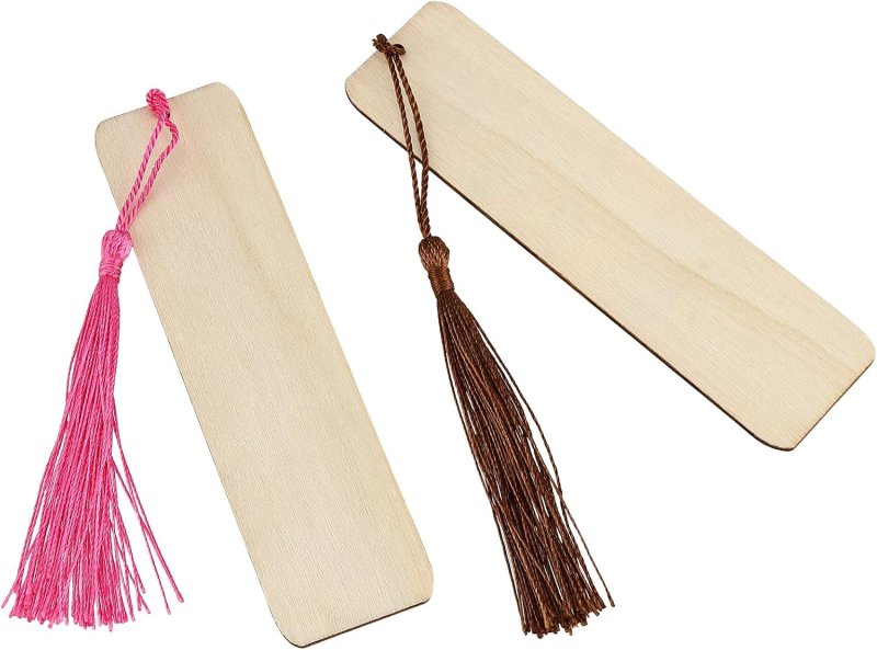 طرح بوک مارک های چوبی خالی مناسب برای استفاده در دستگاه های cnc چوب و cnc لیزر - laser cut wooden blank bookmarks