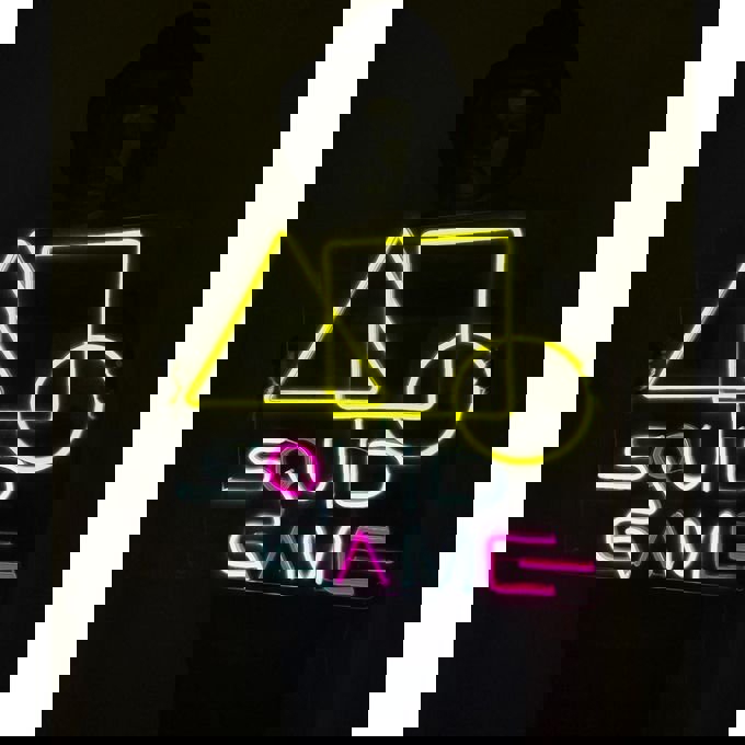 طرح تابلو نئون بازی ماهی مرکب مناسب برای استفاده در دستگاه های cnc چوب و cnc لیزر - laser cut squid game neon sign