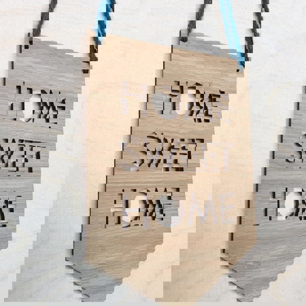 طرح تابلوی دیواری طرح خانه شیرین دکوراتیو مناسب برای استفاده در دستگاه های cnc چوب و cnc لیزر - laser cut home sweet home sign wall hanging decor