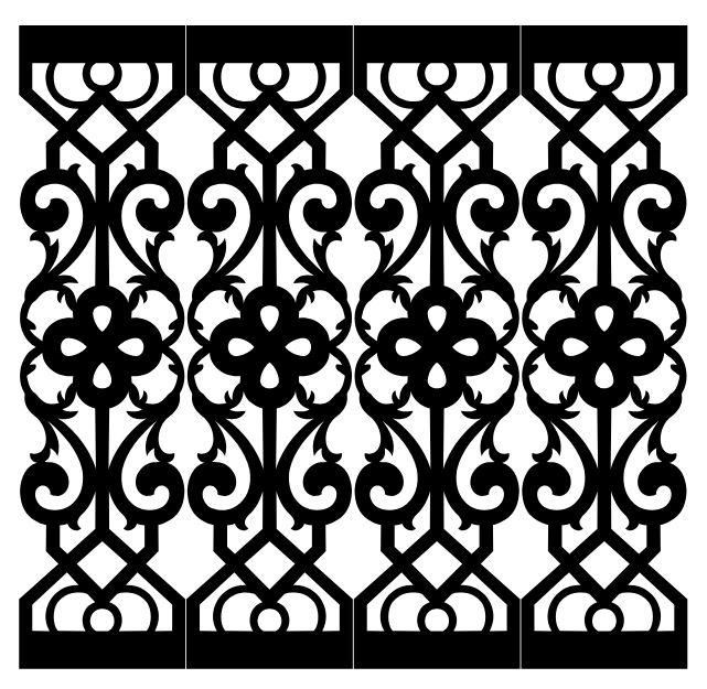 طرح الگوی تکرار شونده مشبک مناسب برای استفاده در دستگاه های cnc چوب و cnc لیزر - grille repeat pattern svg file