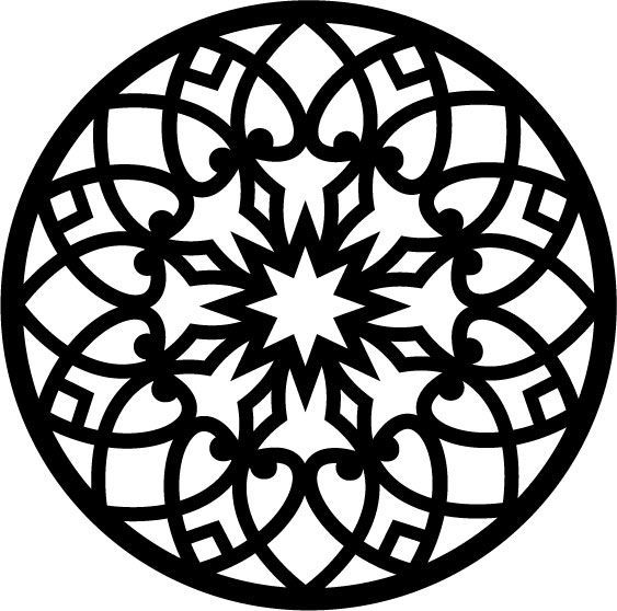 طرح الگوی کار فلزی شماره 016 مناسب برای استفاده در دستگاه های cnc چوب و cnc لیزر - metal work pattern 016 dxf file