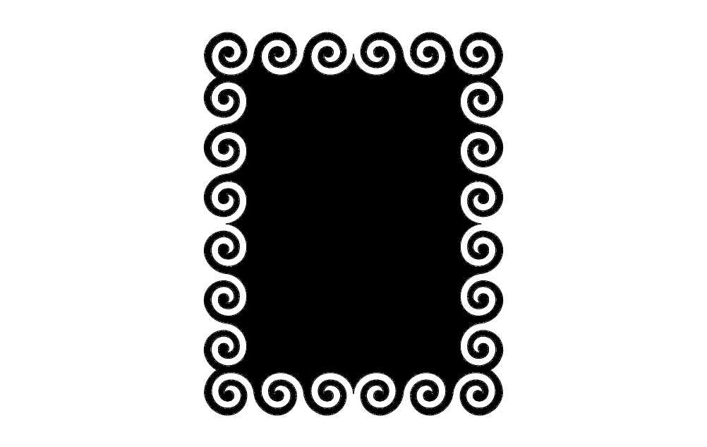 طرح فریم ۵ مناسب برای استفاده در دستگاه های cnc چوب و cnc لیزر - frame 5 dxf file