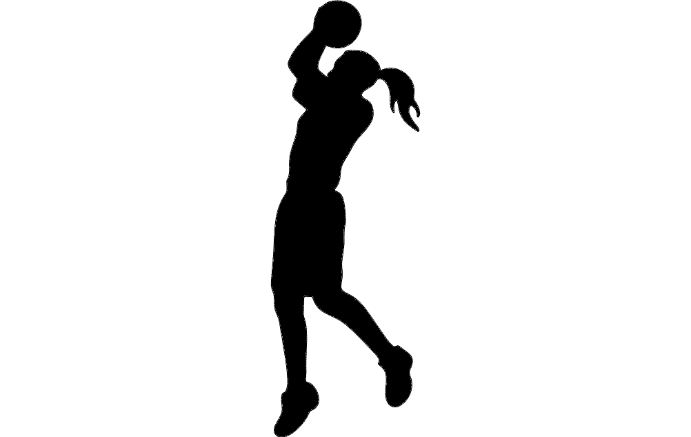 طرح بسکتبال مناسب برای استفاده در دستگاه های cnc چوب و cnc لیزر - basketball dxf file