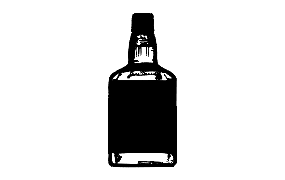 طرح بطری jd مناسب برای استفاده در دستگاه های cnc چوب و cnc لیزر - jd bottle dxf file