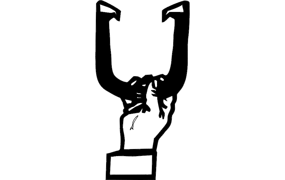 طرح نعل اسب ۲ مناسب برای استفاده در دستگاه های cnc چوب و cnc لیزر - horse shoe 2 dxf file