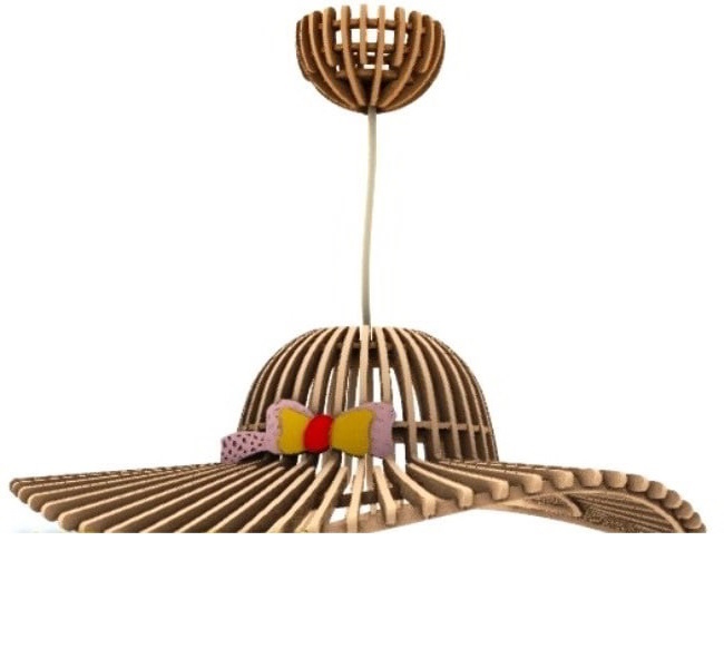 طرح لوستر چوبی فانتزی مناسب برای استفاده در دستگاه های cnc چوب و cnc لیزر - laser cut wooden fantasy chandelier cdr file