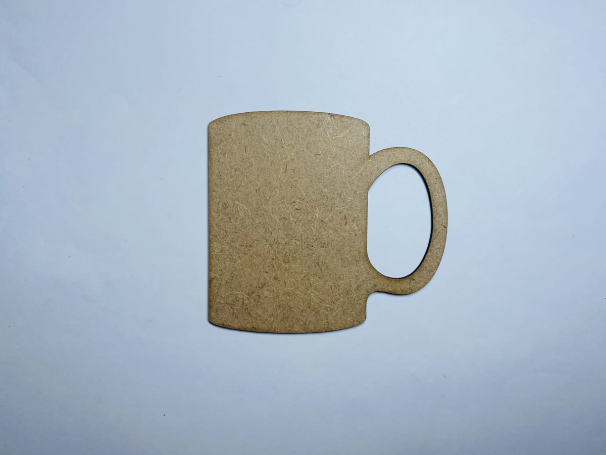 طرح لیوان و لیوان چوبی مناسب برای استفاده در دستگاه های cnc چوب و cnc لیزر - laser cut wood coffee mug cutout shape cdr file