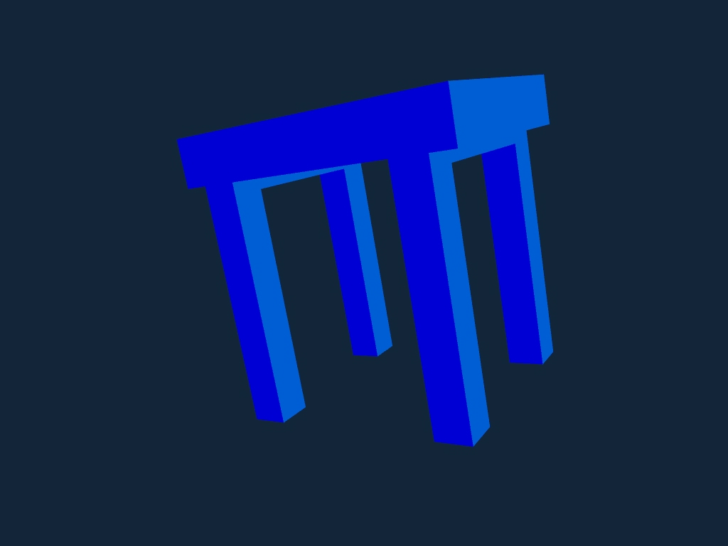 طرح میز بلند مناسب برای استفاده در دستگاه های cnc چوب و cnc لیزر - high table stl file