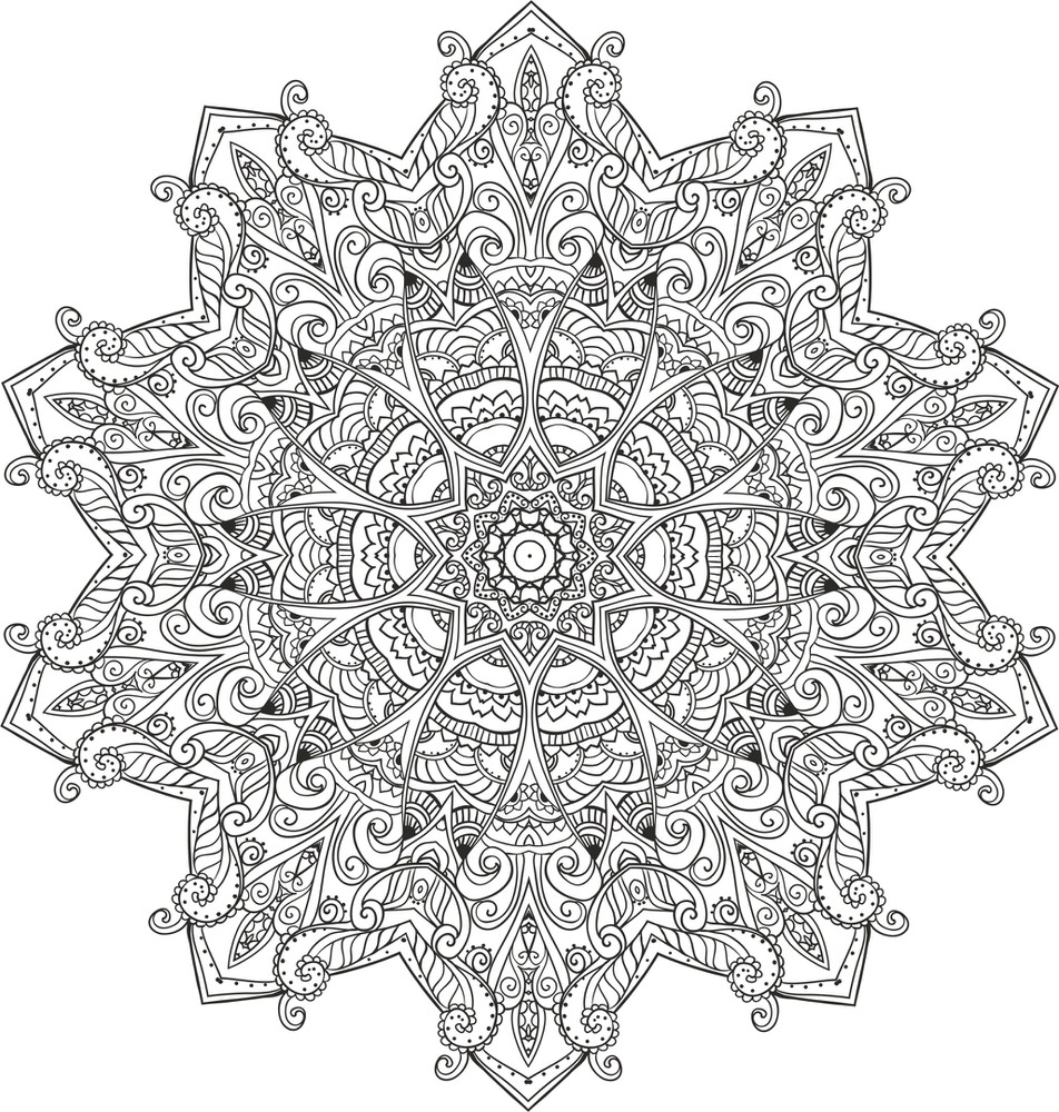 طرح فایل eps و png طرح ماندالا (چرخ هستی)ی مرموز مناسب برای استفاده در دستگاه های cnc چوب و cnc لیزر - myst mandala eps file