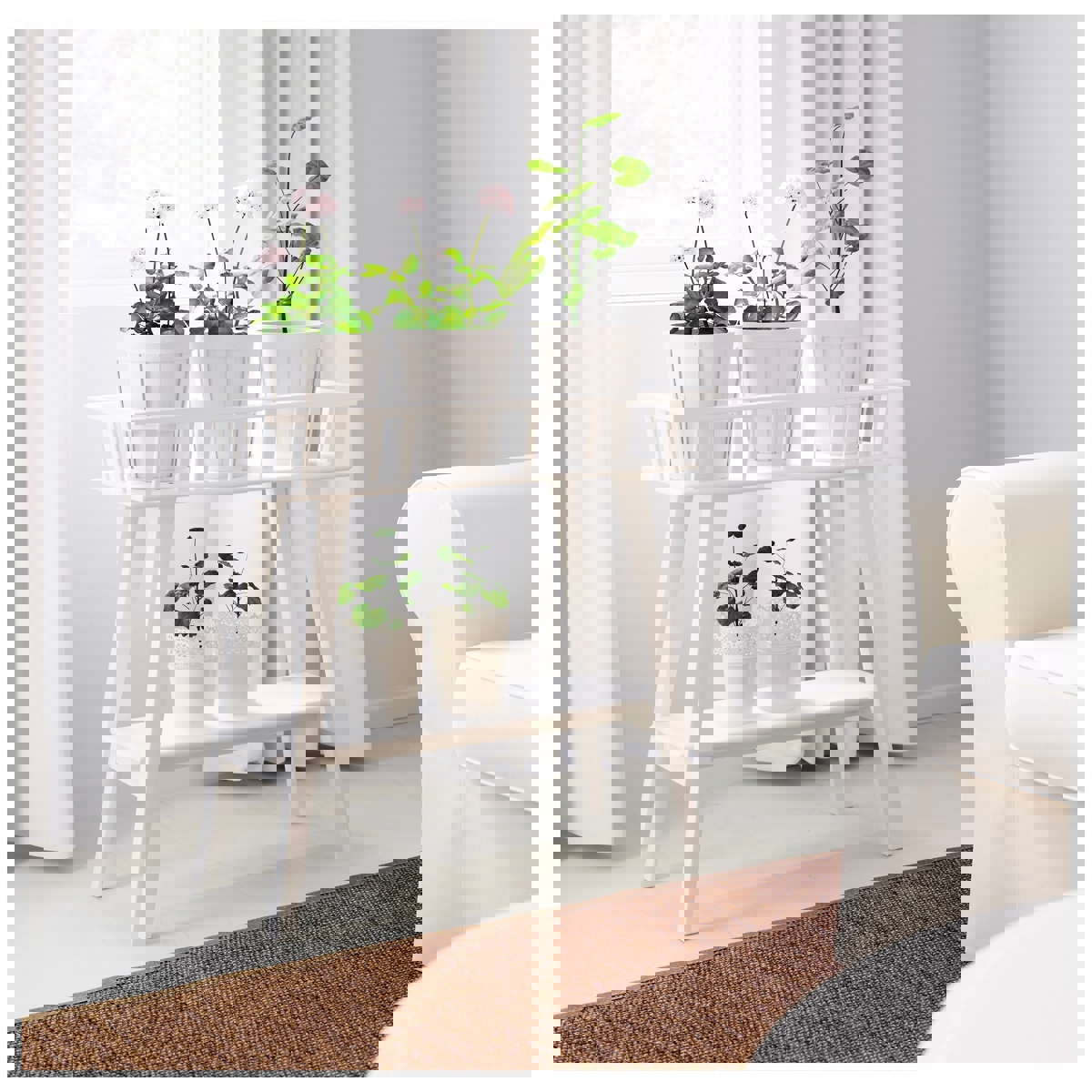 طرح پایه گلدان و جا گلدانی مناسب برای استفاده در دستگاه های cnc چوب و cnc لیزر - laser cut plant stand planter template cdr file