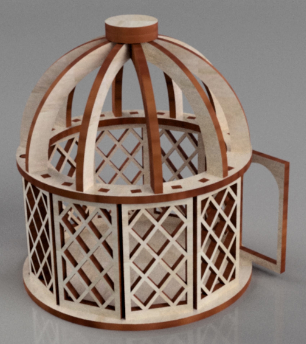 طرح جعبه کادو طرح چادر سیرک مناسب برای استفاده در دستگاه های cnc چوب و cnc لیزر - laser cut circus tent favor box cdr file