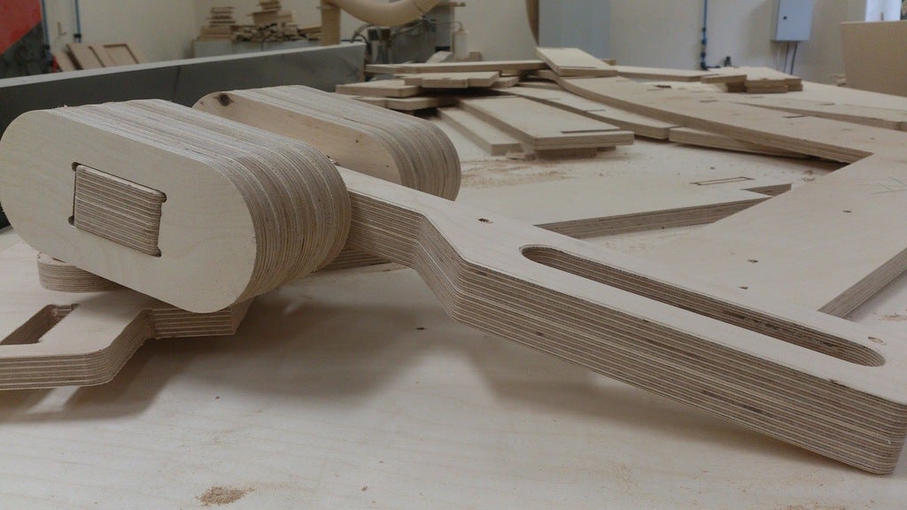 طرح چکش ثور ۱۸ میلی‌متری مناسب برای استفاده در دستگاه های cnc چوب و cnc لیزر - laser cut thor hammer 18mm plywood dxf file