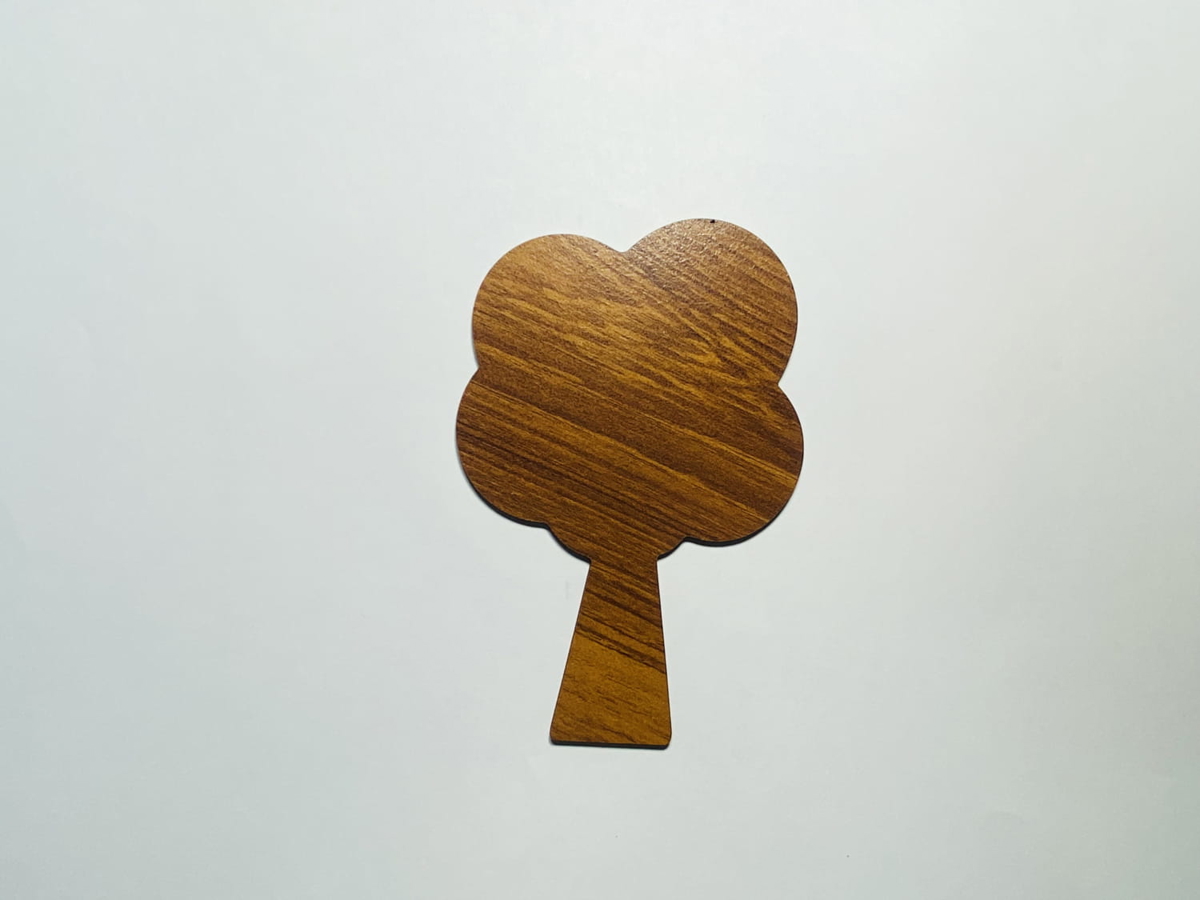طرح چوب درخت سیب برای کاردستی مناسب برای استفاده در دستگاه های cnc چوب و cnc لیزر - laser cut apple tree wood shape for craft cdr file