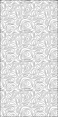 طرح الگوی صفحه نمایش ساده مناسب برای استفاده در دستگاه های cnc چوب و cnc لیزر - simple screen pattern cdr file