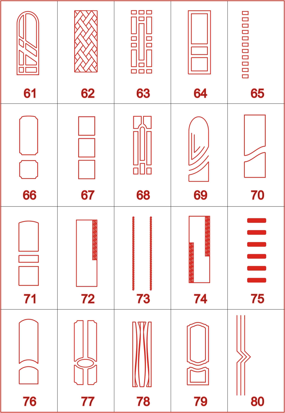 طرح 20 طرح برتر درب چوبی مدرن برای روتر cnc مناسب برای استفاده در دستگاه های cnc چوب و cnc لیزر - top 20 modern wooden door designs for cnc router cdr file