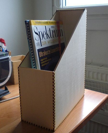 طرح جا مجله ای ایستاده مناسب برای استفاده در دستگاه های cnc چوب و cnc لیزر - laser cut standing magazine holder dxf file