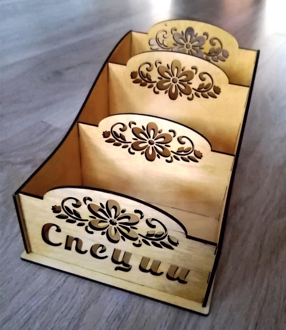 طرح قفسه و قفسه انبار مناسب برای استفاده در دستگاه های cnc چوب و cnc لیزر - laser cut storage rack compartments storage box cdr file