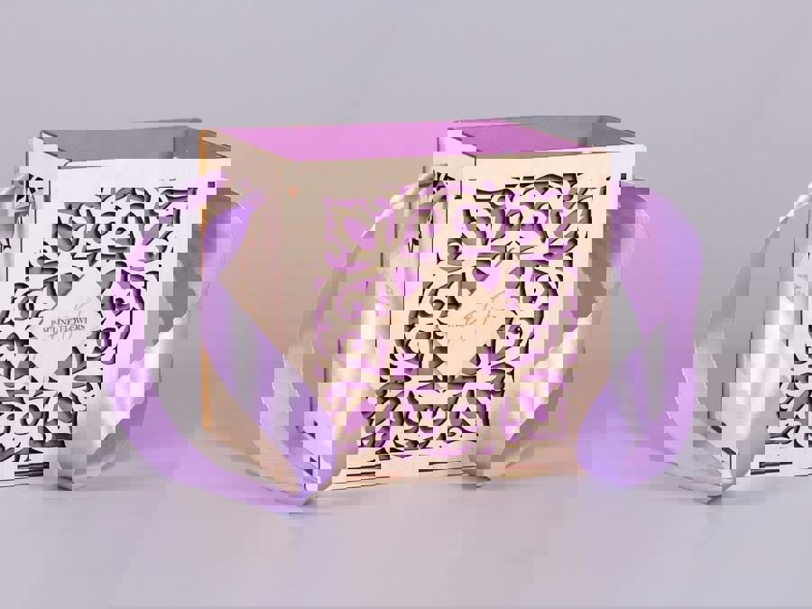 طرح korobka pod tsvety مناسب برای استفاده در دستگاه های cnc چوب و cnc لیزر - korobka pod tsvety cdr file