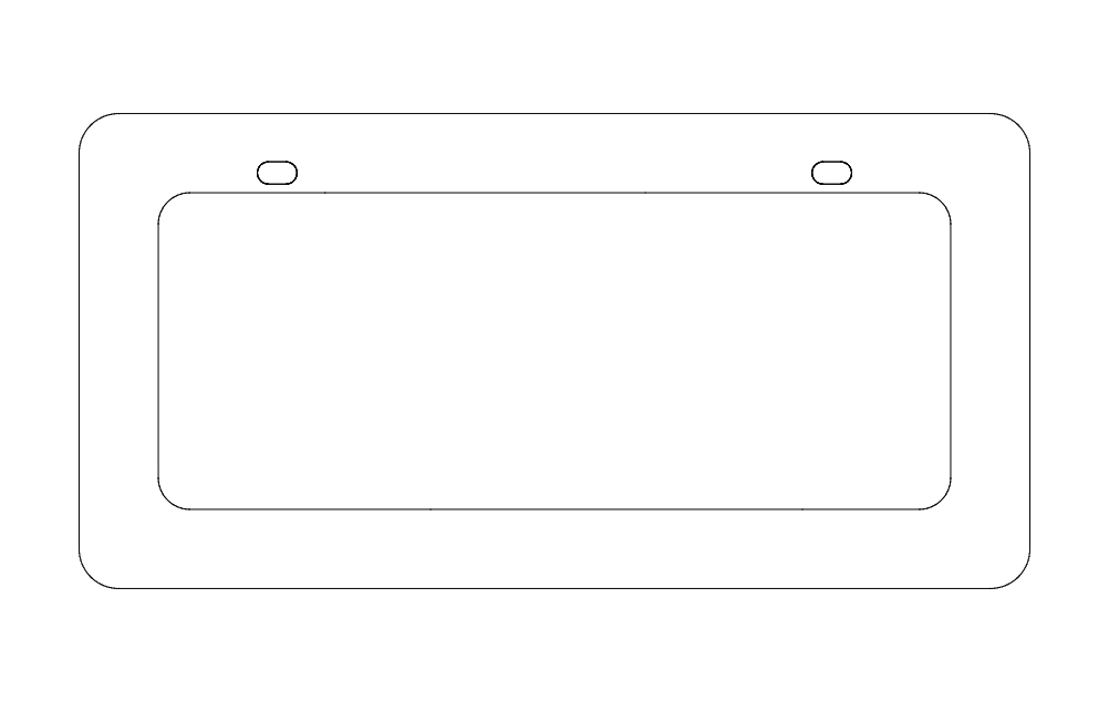 طرح با برچسب خالی مناسب برای استفاده در دستگاه های cnc چوب و cnc لیزر - blank tag dxf file