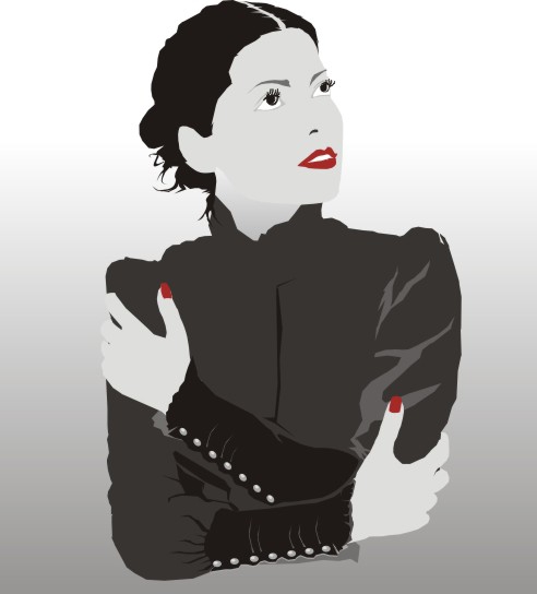 طرح تصویرسازی زیبا از زنان، مناسب برای استفاده در دستگاه های cnc چوب و cnc لیزر - beautiful illustration of women vector art cdr file