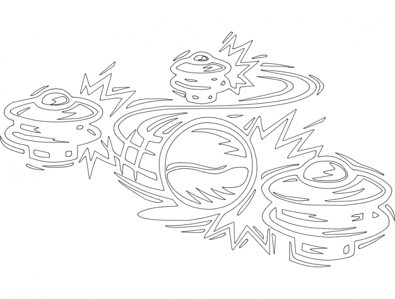 طرح پینبال مناسب برای استفاده در دستگاه های cnc چوب و cnc لیزر - pinball dxf file