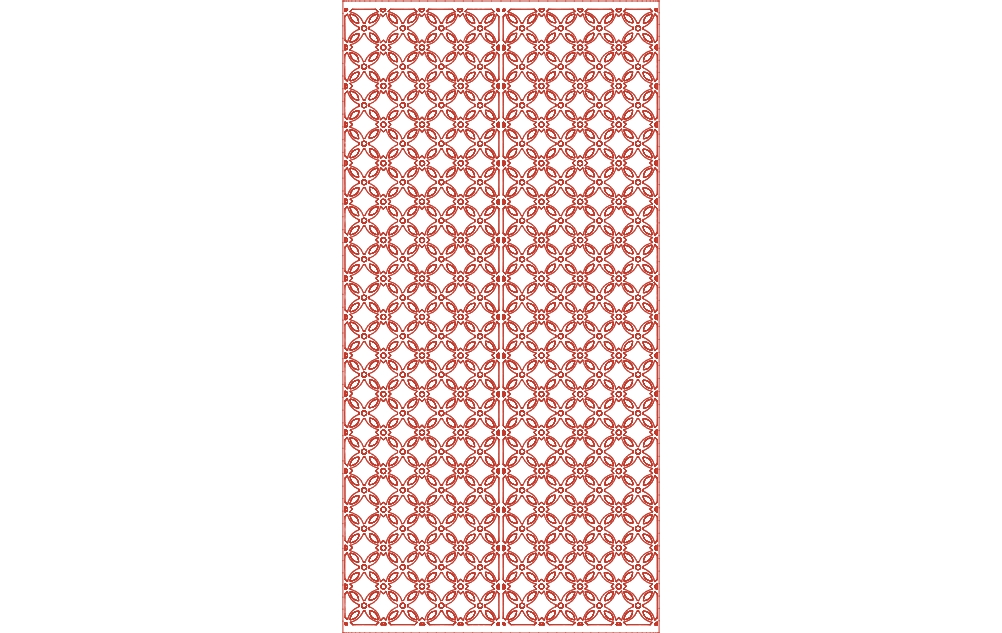 طرح پنل تزئینی شماره ۵ مناسب برای استفاده در دستگاه های cnc چوب و cnc لیزر - ornamental panel 5 dxf file