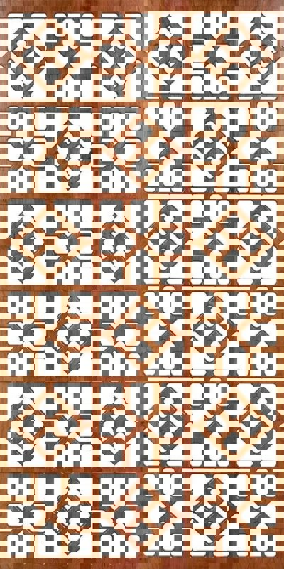 طرح الگوی هندسی جالی مناسب برای استفاده در دستگاه های cnc چوب و cnc لیزر - laser cut geometric jali pattern