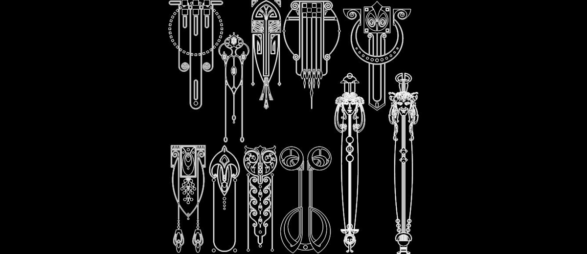 طرح های متعدد 9 مناسب برای استفاده در دستگاه های cnc چوب و cnc لیزر - multiple designs 9 dxf file