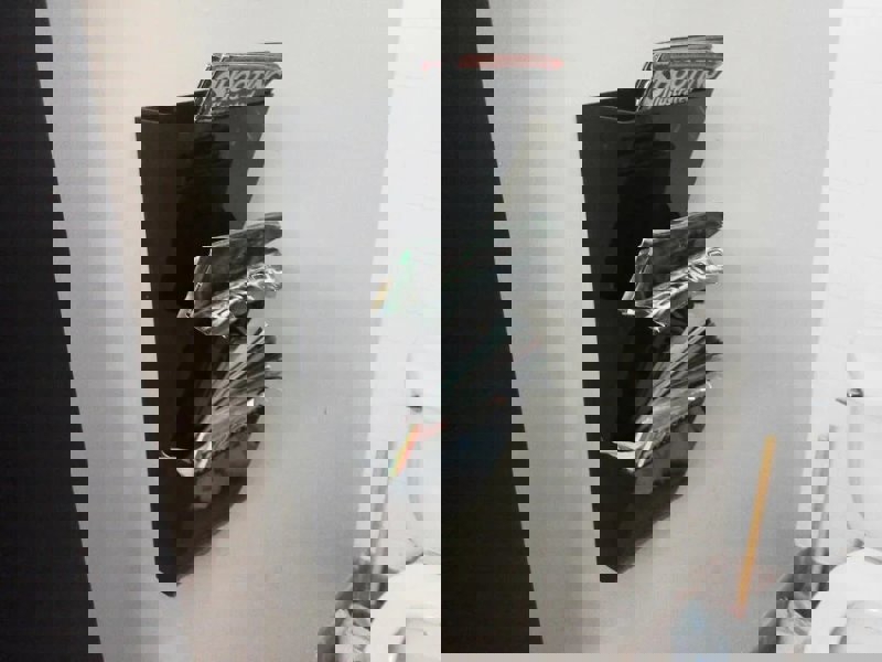 طرح جا مجله ای دیواری آکریلیک مناسب برای استفاده در دستگاه های cnc چوب و cnc لیزر - laser cut acrylic wall mounted magazine rack dxf file