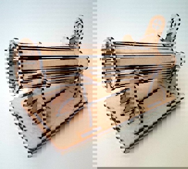 طرح توپ پینگ پنگ مناسب برای استفاده در دستگاه های cnc چوب و cnc لیزر - laser cut cannon for ping pong balls dxf file