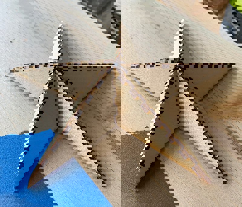 طرح ستاره سه بعدی مناسب برای استفاده در دستگاه های cnc چوب و cnc لیزر - laser cut 3d star