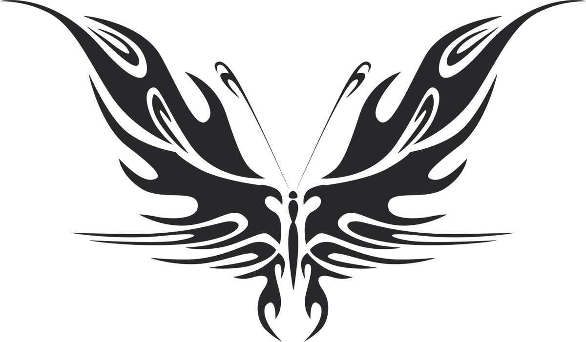 طرح وکتور پروانه شماره ۴۴ مناسب برای استفاده در دستگاه های cnc چوب و cnc لیزر - butterfly vector art 044 cdr file