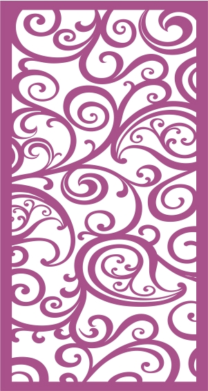 طرح پنل وکتور بدون درز شماره ۲۲۳ مناسب برای استفاده در دستگاه های cnc چوب و cnc لیزر - laser cut vector panel seamless 223 cdr file