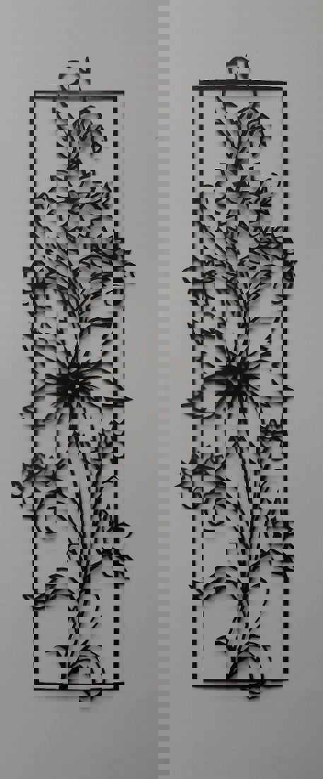 طرح تابلو شاسی گالری استاربوی مدل tsvety vert مناسب برای استفاده در دستگاه های cnc چوب و cnc لیزر - panno tsvety vert cdr file