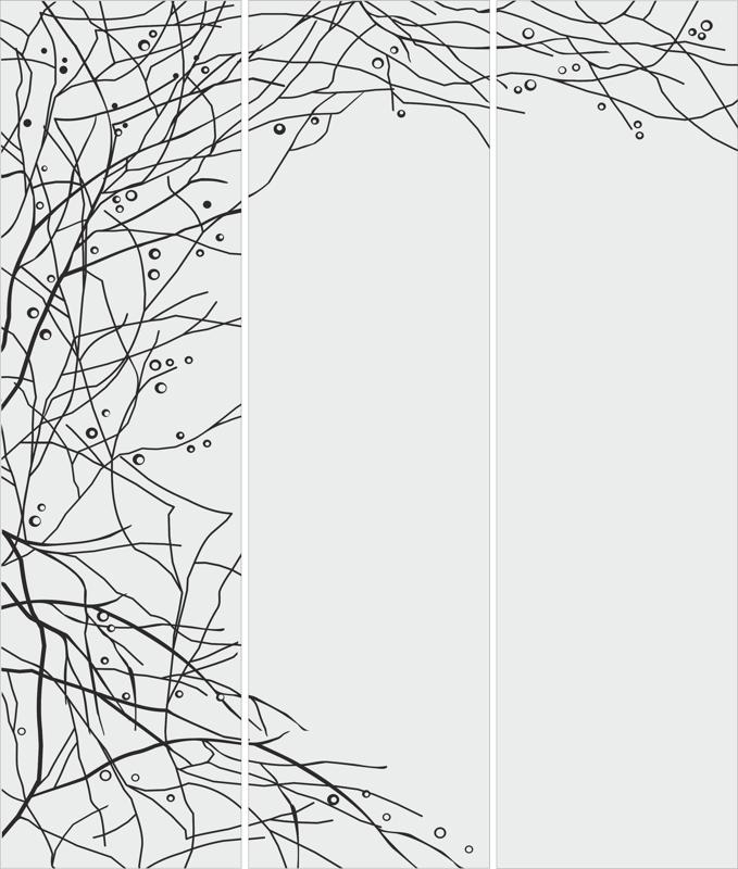 طرح قالب حکاکی یا سندبلاست پنل شیشه ای مناسب برای استفاده در دستگاه های cnc چوب و cnc لیزر - glass panel etching or sandblasting template cdr file