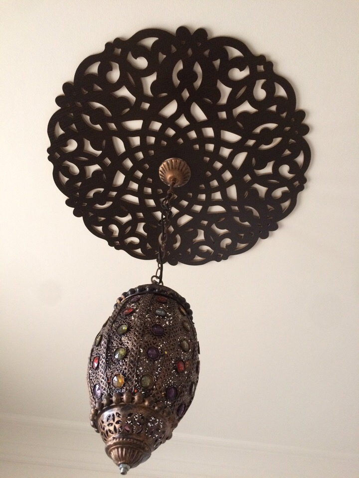 طرح مدال سقفی مناسب برای استفاده در دستگاه های cnc چوب و cnc لیزر - ceiling medallion dxf file