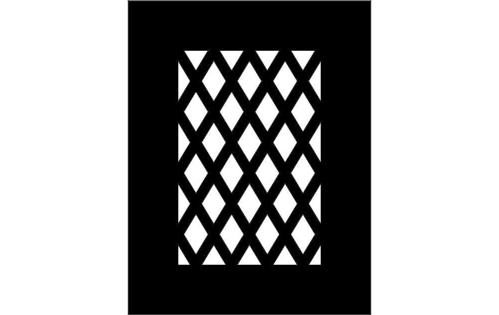 طرح کارت شبکه مناسب برای استفاده در دستگاه های cnc چوب و cnc لیزر - lattice card dxf file