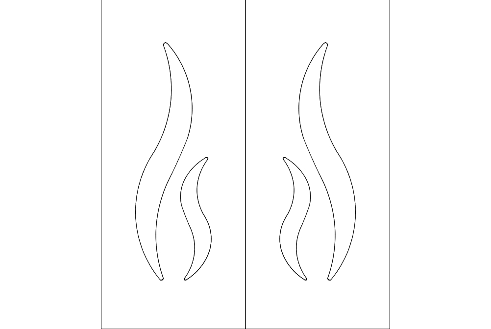 طرح کاپلو مناسب برای استفاده در دستگاه های cnc چوب و cnc لیزر - kap alev dxf file