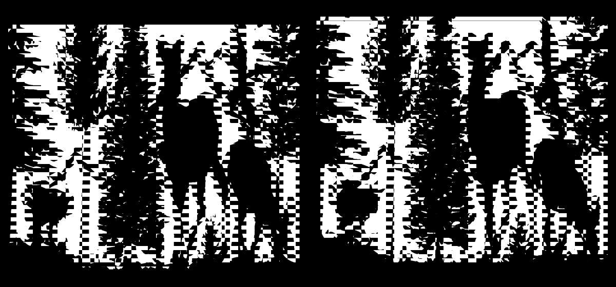 طرح کوه‌های بابکت و دو گوزن نر و ماده در ابعاد ۲۸ در ۶۰ مناسب برای استفاده در دستگاه های cnc چوب و cnc لیزر - 28 x 60 bobcat two doe eagle mountains dxf file