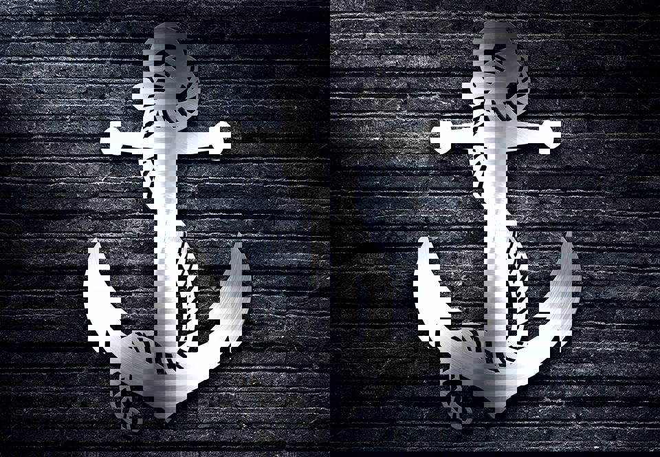 طرح لنگر ۱۴ در مناسب برای استفاده در دستگاه های cnc چوب و cnc لیزر - anchor 14 in dxf file